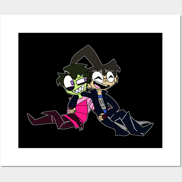 ZaDr Hug - Invader Zim Wall Art by L4BRY1NTHZ1